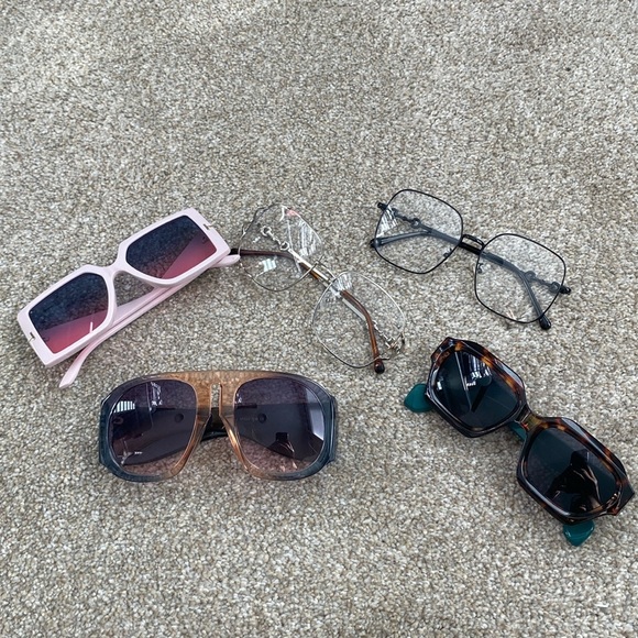 Oversize Sunglasses and Blue Light Glasses Lot - Picture 1 of 3